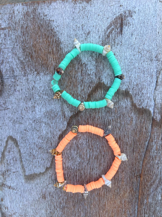 Beaded elastic bracelet
