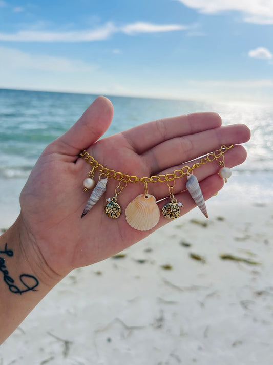 Seashell Charm Bracelet
