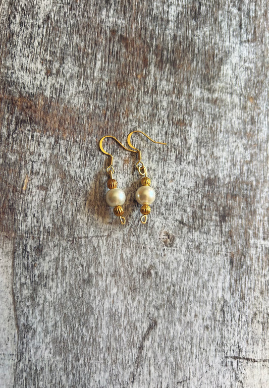 Single Dangle Pearl Earrings